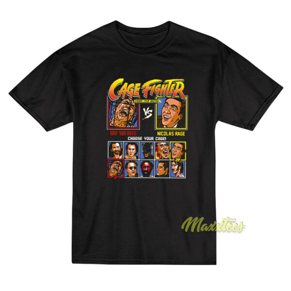 Cage Fighter Street Fighter Nicolas Cage T-Shirt