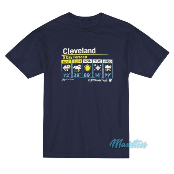 Cleveland 5 Day Forecast T-Shirt