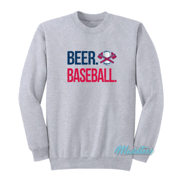 Rome Braves Beer Baseball Sweatshirt