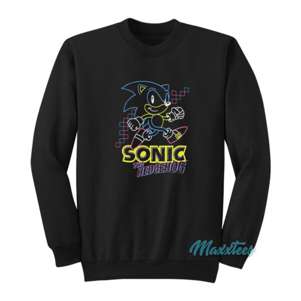 Sonic The Hedgehog Glow In The Dark Neon Sweatshirt