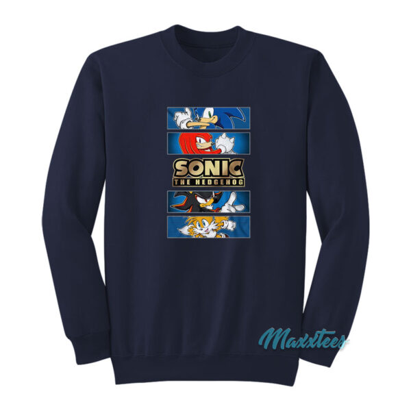 Sonic The Hedgehog Gold Foil Logo Sweatshirt
