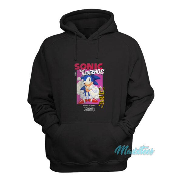 Sonic The Hedgehog No Time For Game Hoodie