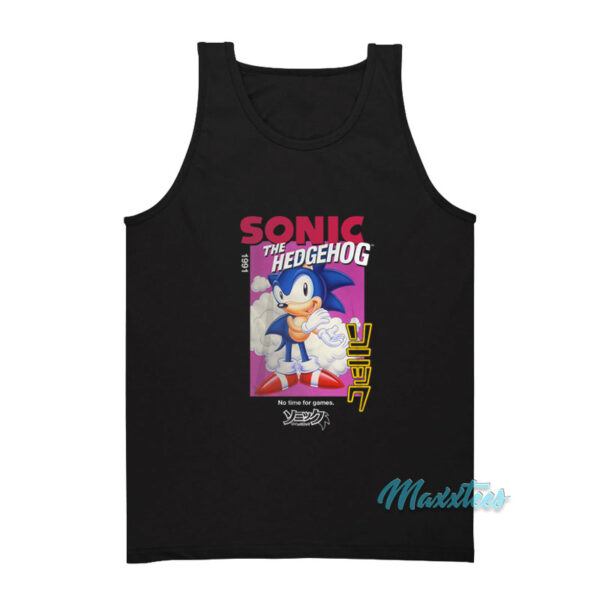 Sonic The Hedgehog No Time For Game Tank Top