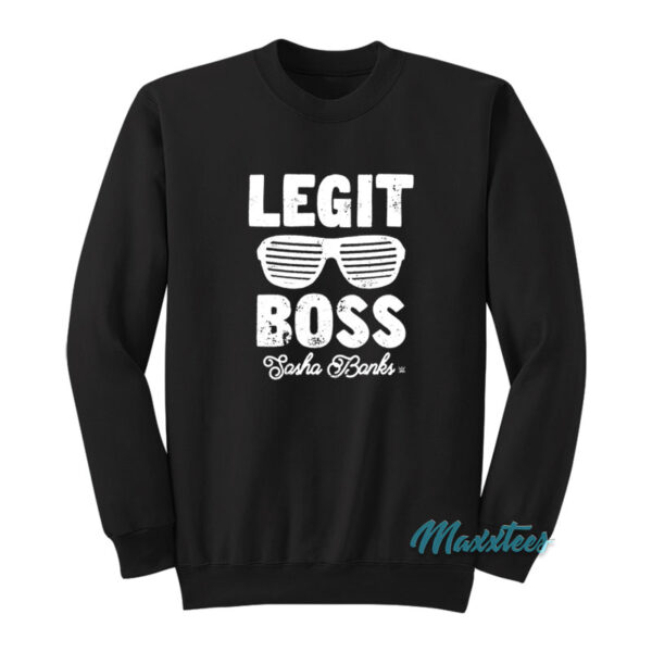 Legit Boss Sasha Banks Glasses Sweatshirt