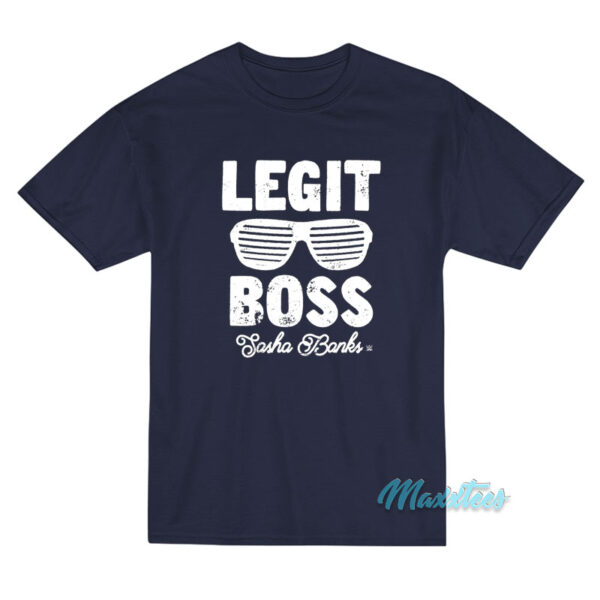 Legit Boss Sasha Banks Glasses T-Shirt