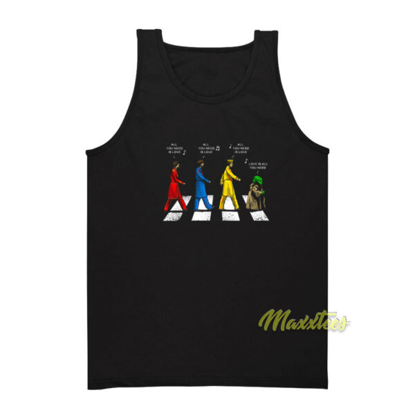 Beatles Yoda All You Need Is Love Tank Top