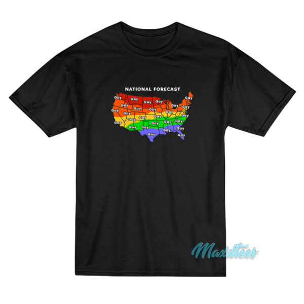 National Forecast Map Gay T-Shirt