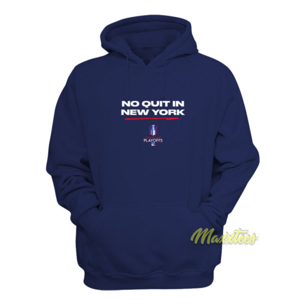 No Quit In New York Rangers Playoff Hoodie