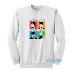 The Beatles And Baby Yoda All You Need Is Love Sweatshirt