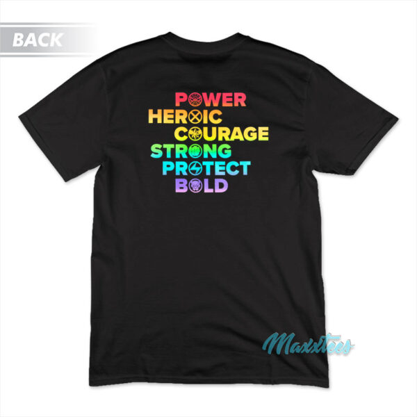 Marvel Pride Power Heroic Courage Strong T-Shirt