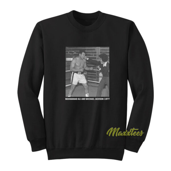 Muhammad Ali and Michael Jackson 1977 Sweatshirt