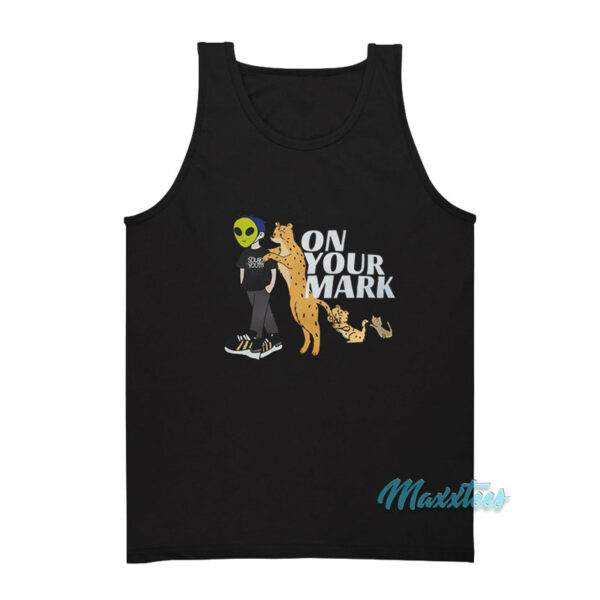 Alien And Panther On Your Mark Tank Top