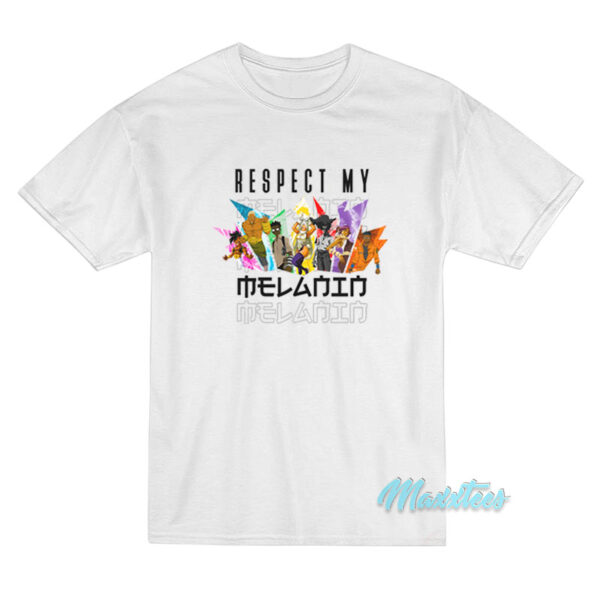 Respect My Melanin Anime T-Shirt