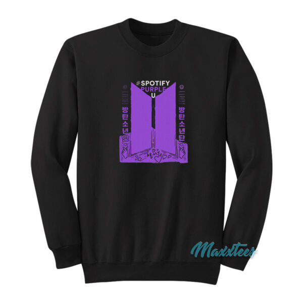Spotify Purple U BTS Army Sweatshirt