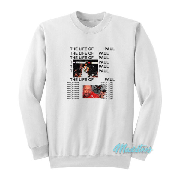 The Life Of Paul Pierce Album Cover Sweatshirt