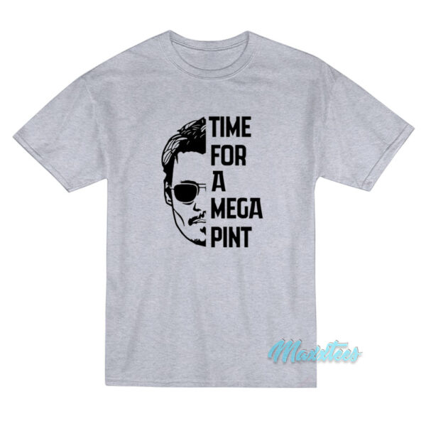 Time For Mega A Pint Johnny Depp T-Shirt