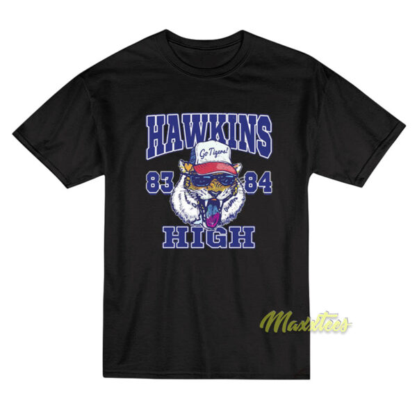 1983 84 Hawkins High School Tigers T-Shirt