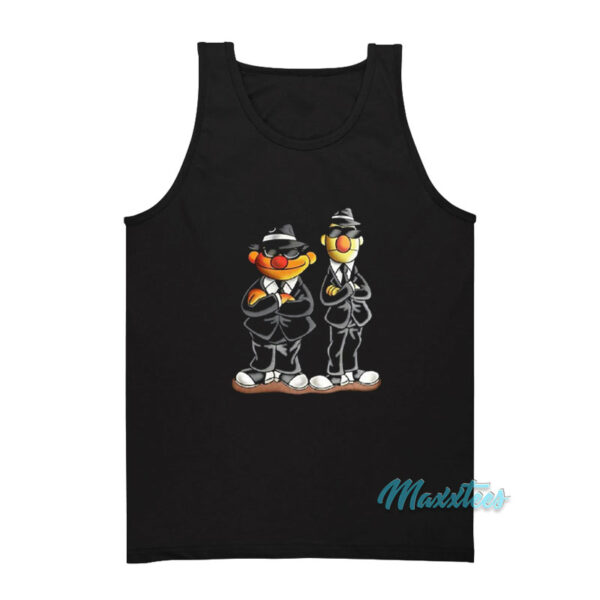 Taehyung Bert And Ernie Blues Brothers Tank Top