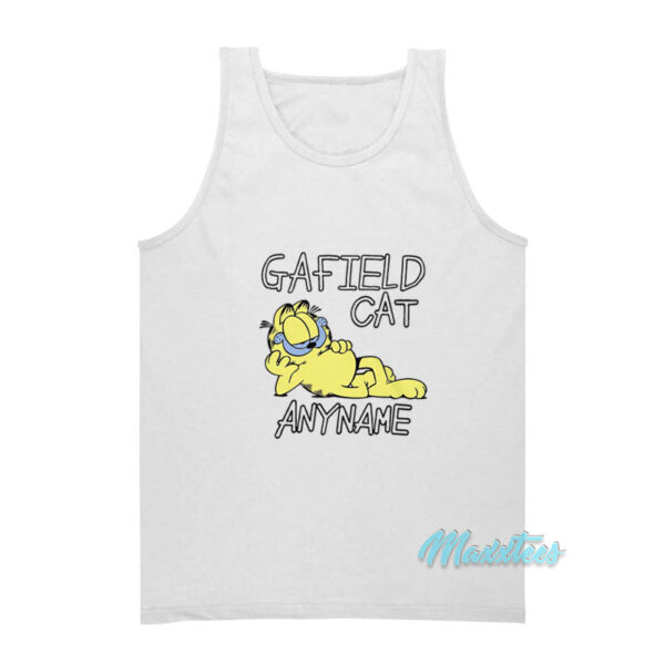 Garfield Cat Anyname Tank Top