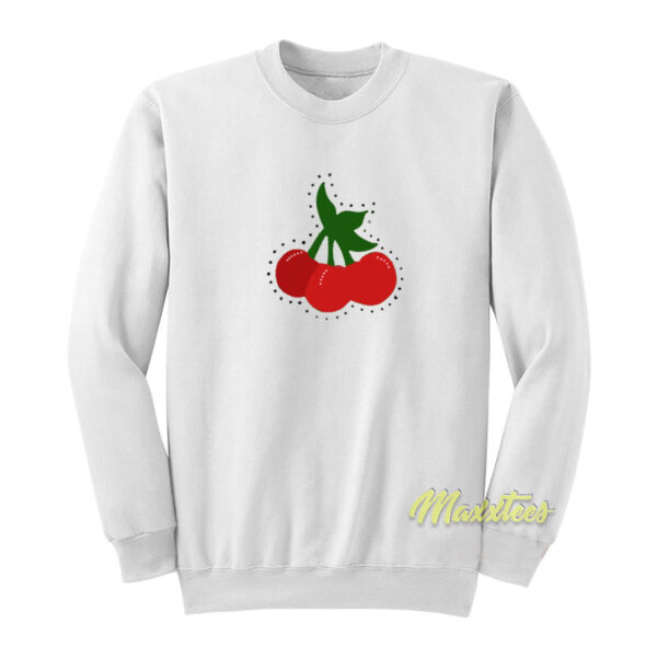 Harry Styles Bedazzled Cherry Sweatshirt