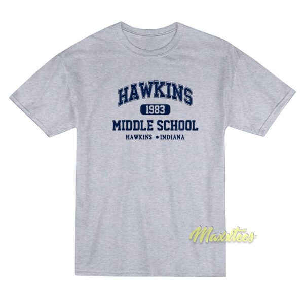 Hawkins Middle School 1983 Indiana T-Shirt