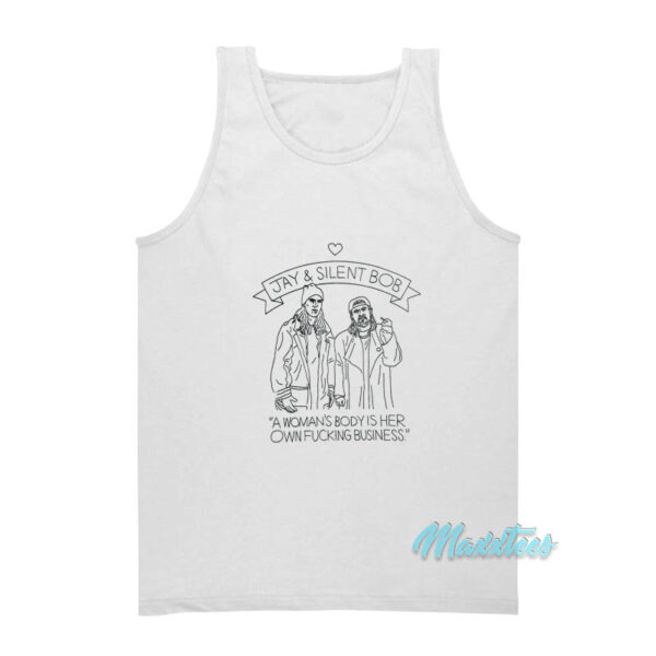 Jay And Silent Bob A Woman's Body Tank Top