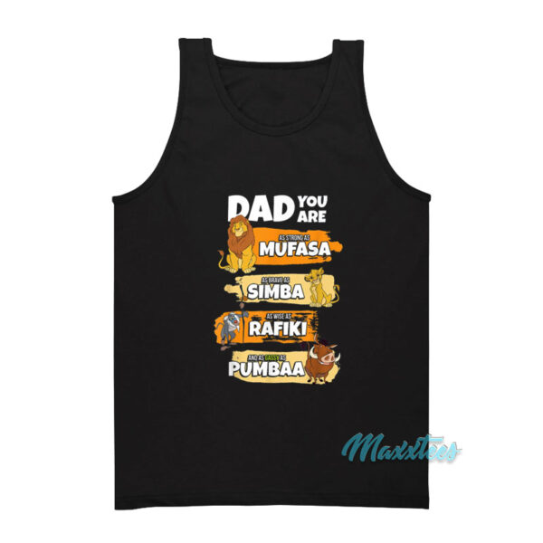 Lion King Dad You Are Word Stack Tank Top