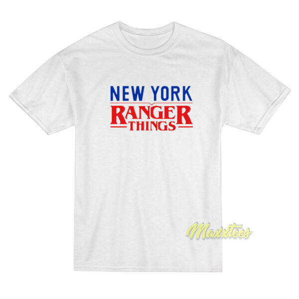 New York Rangers Stranger Things T-Shirt