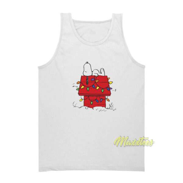 Snoopy Christmas Doghouse Tank Top