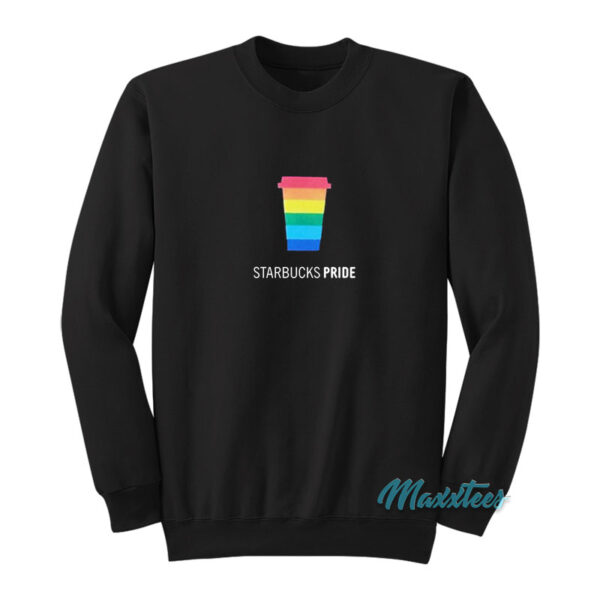 Starbucks Pride Rainbow Cup Logo Sweatshirt