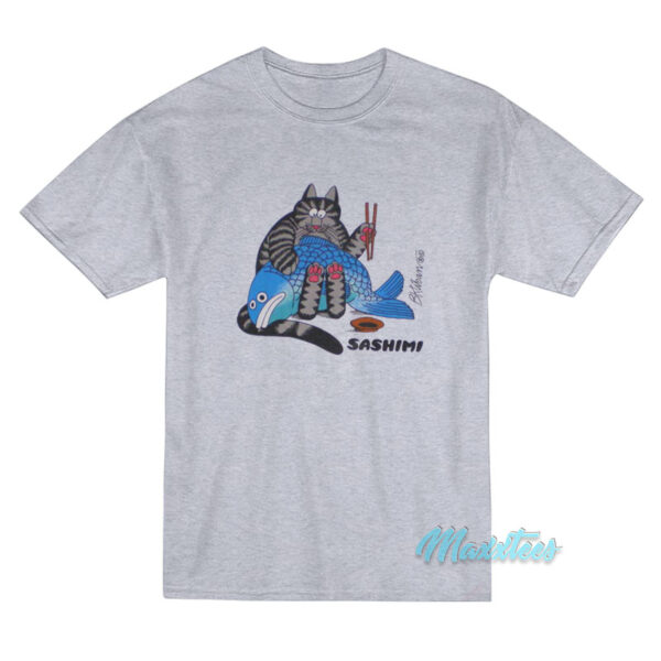 B Kliban Cat Sashimi T-Shirt