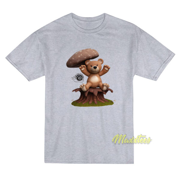 Bear Sitting On Mushroom T-Shirt