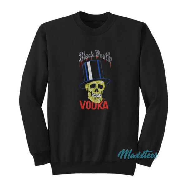 Black Death Vodka Gun N Roses Slash Skull Sweatshirt