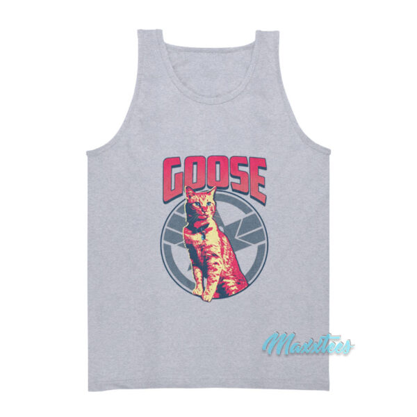 Captain Marvel Goose The Cat Tank Top