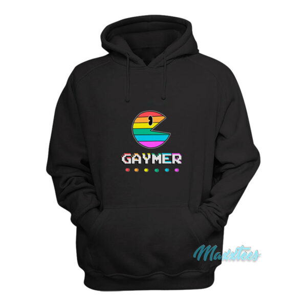 Gaymer Gay Gamer Pac Man Pride Hoodie