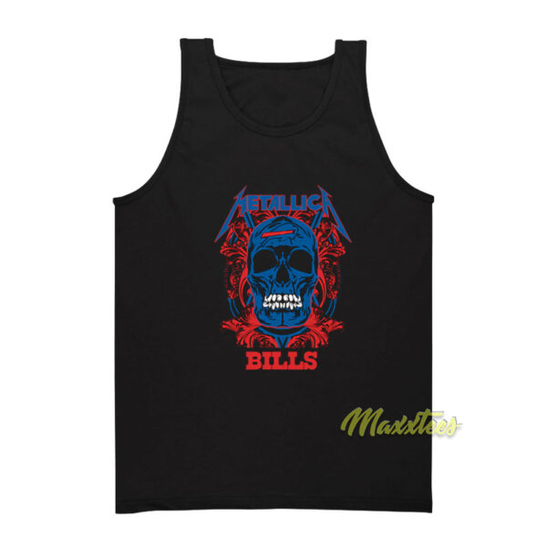Metallica Buffalo Bills Skull Tank Top