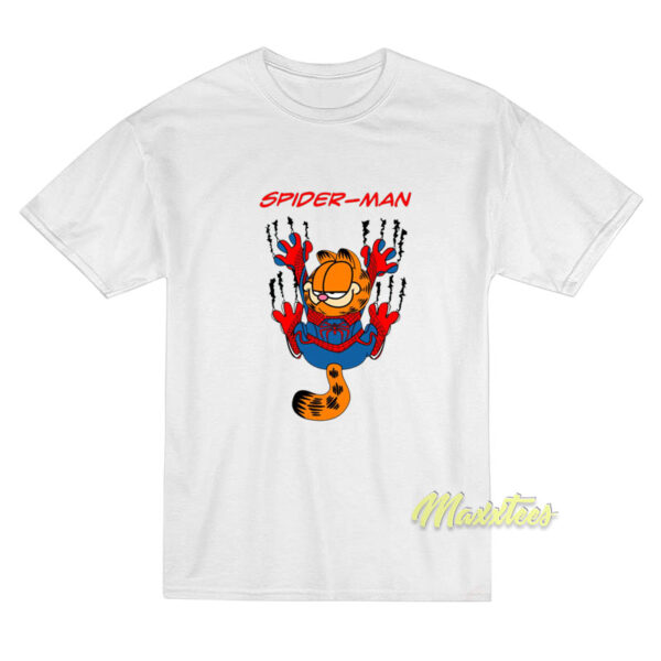 Spiderman Garfield Cat T-Shirt