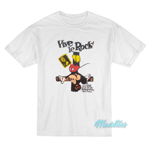 Vive Le Rock Crucified Mickey Mouse T-Shirt