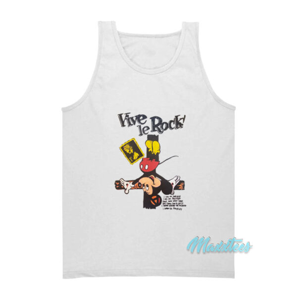 Vive Le Rock Crucified Mickey Mouse Tank Top