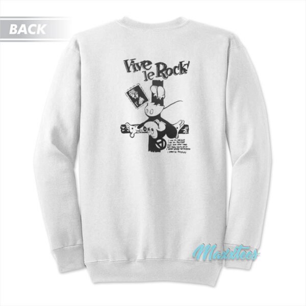 Vive Le Rock Crucified Mickey Seditionaries Sweatshirt