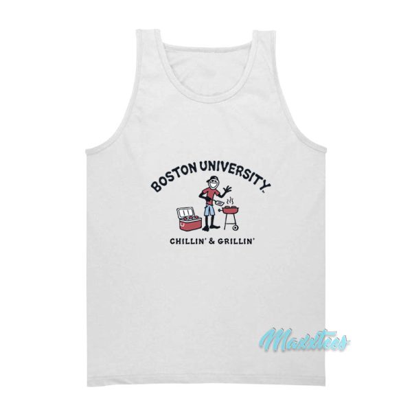 Boston University Chillin And Grillin Tank Top
