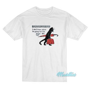 I Don't Know Where I'm Going But I'm Gay Cat T-Shirt