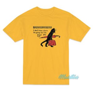 I Don't Know Where I'm Going But I'm Gay Cat T-Shirt
