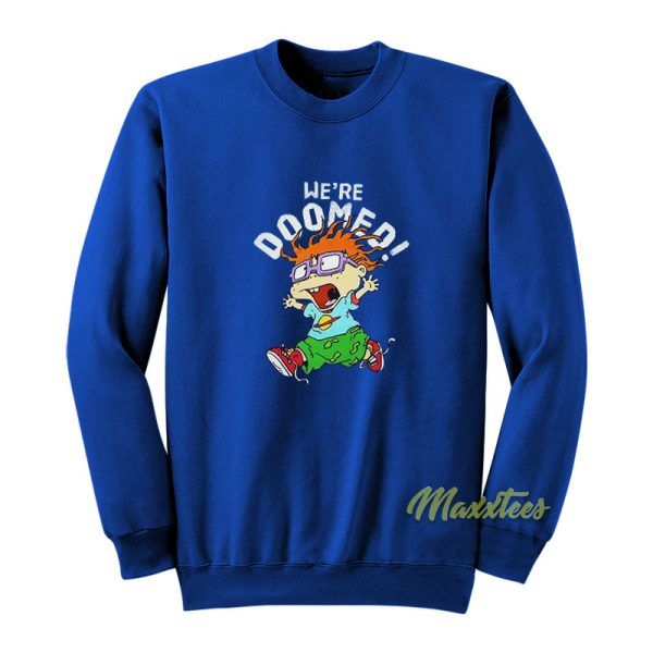 Nickelodeon Rugrats Chuckie We're Doomed Sweatshirt