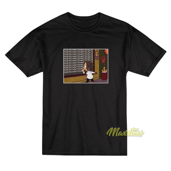 Rage Against The Machine Simpsons T-Shirt