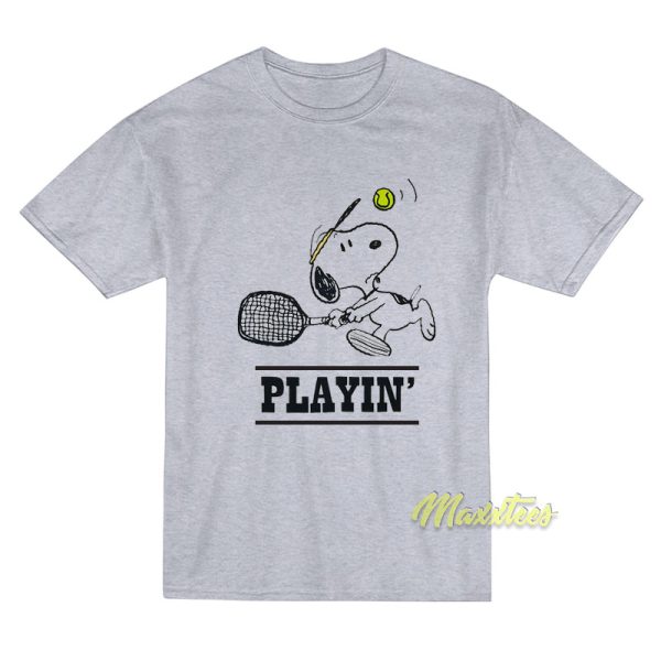 Snoopy Playing Tennis T-Shirt