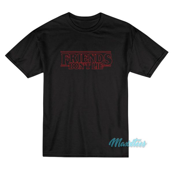 Stranger Things Friends Don't Lie Logo T-Shirt
