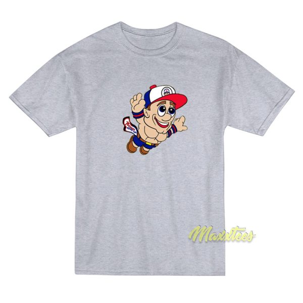 Super Mario WWE John Cena Never Give Up T-Shirt