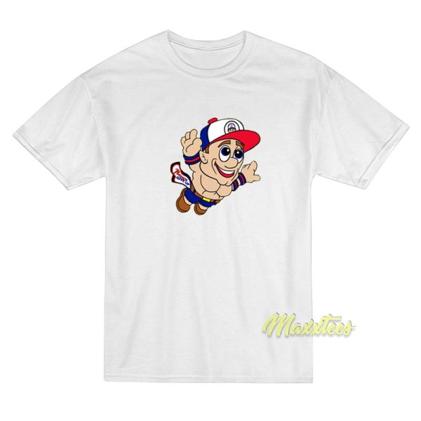 Super Mario WWE John Cena Never Give Up T-Shirt