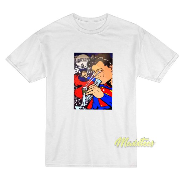 Superman Smoking Weed T-Shirt